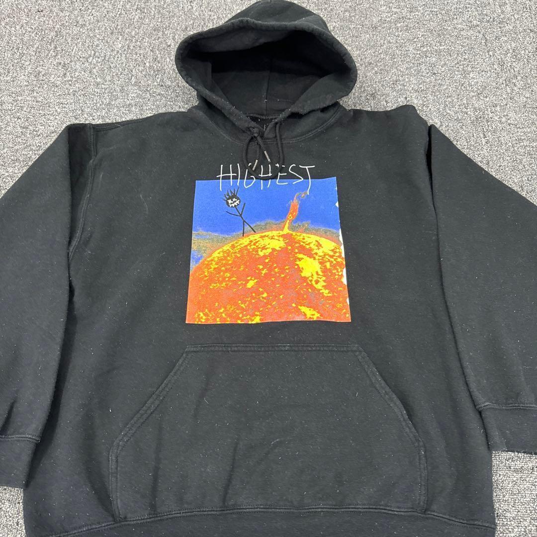 123 カクタスジャック トラヴィススコット HIGHEST パーカー 黒 M