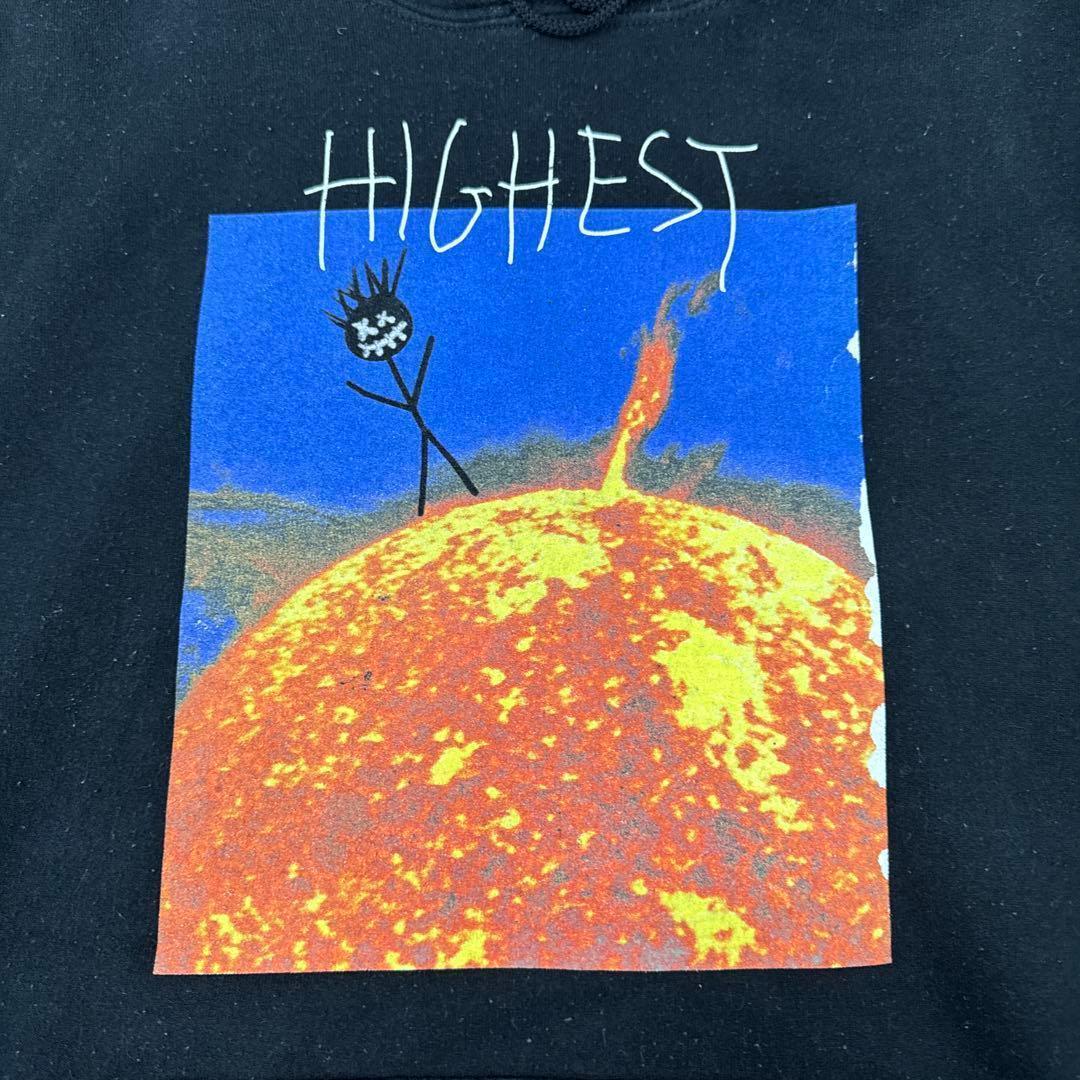 123 カクタスジャック トラヴィススコット HIGHEST パーカー 黒 M