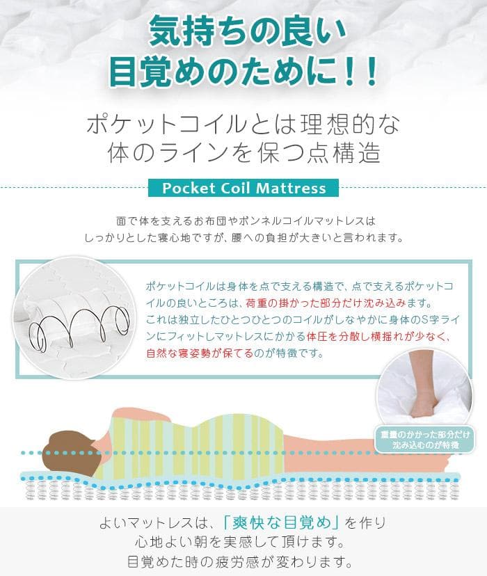 【ホワイト　シングル　ブラックマットレス付】便利な宮付きフロアベッド　ローベッド