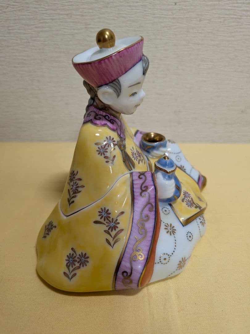 田川啓二　畑萬陶苑　鍋島焼　香炉　La poupee chinoise