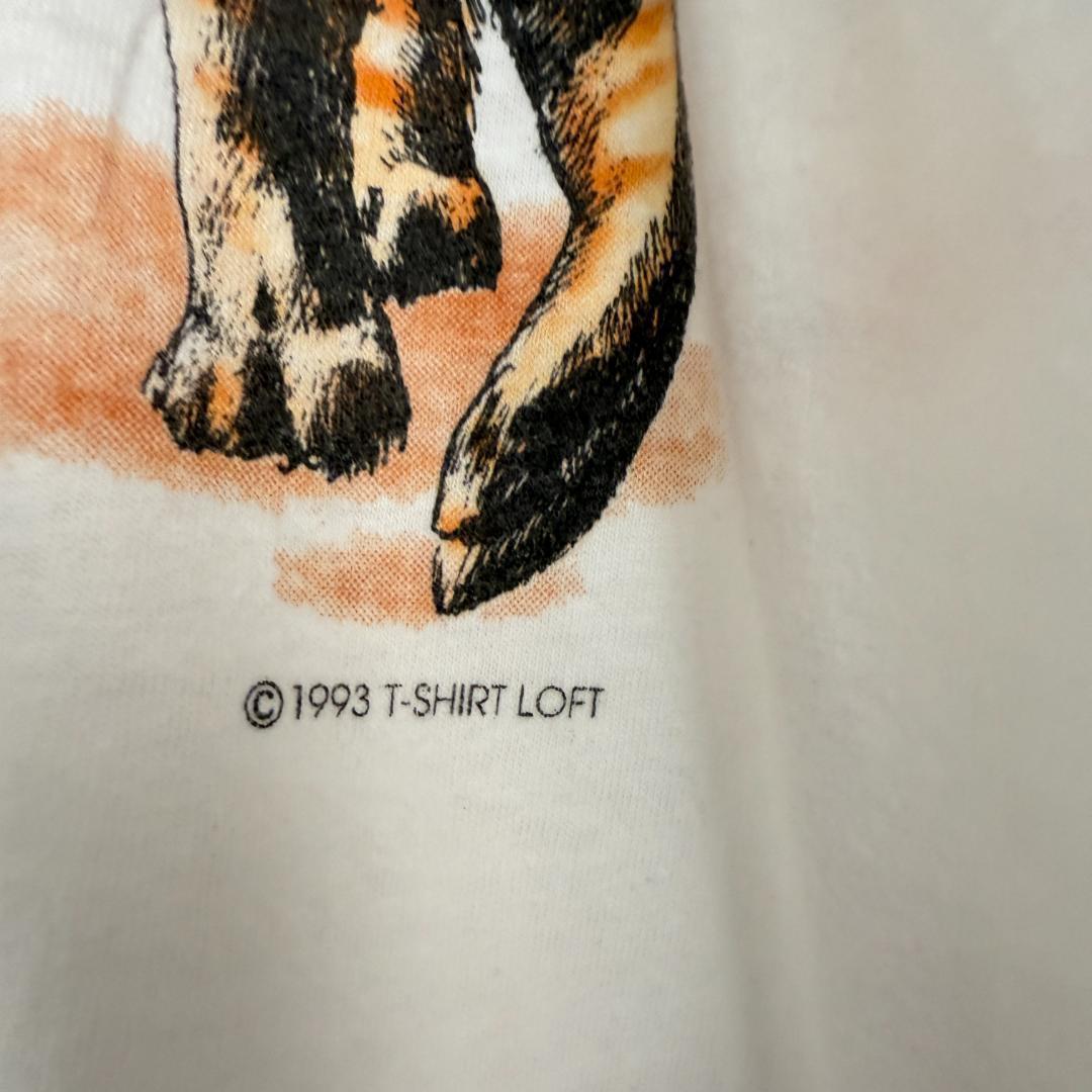 古着 90s アート アニマル USA Tシャツ VINTAGE A66