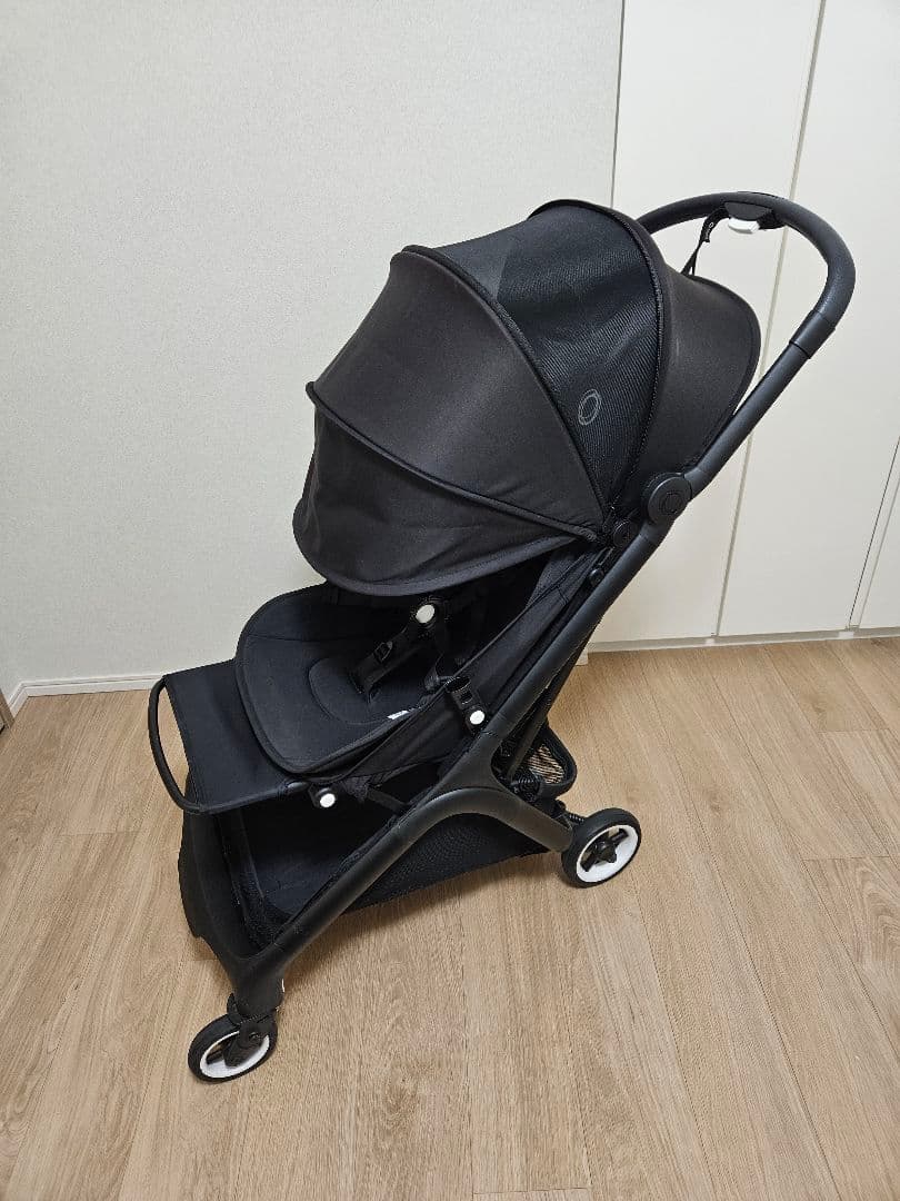 【美品】バガブーバタフライ_ブラック_バンパーバー、カップホルダー