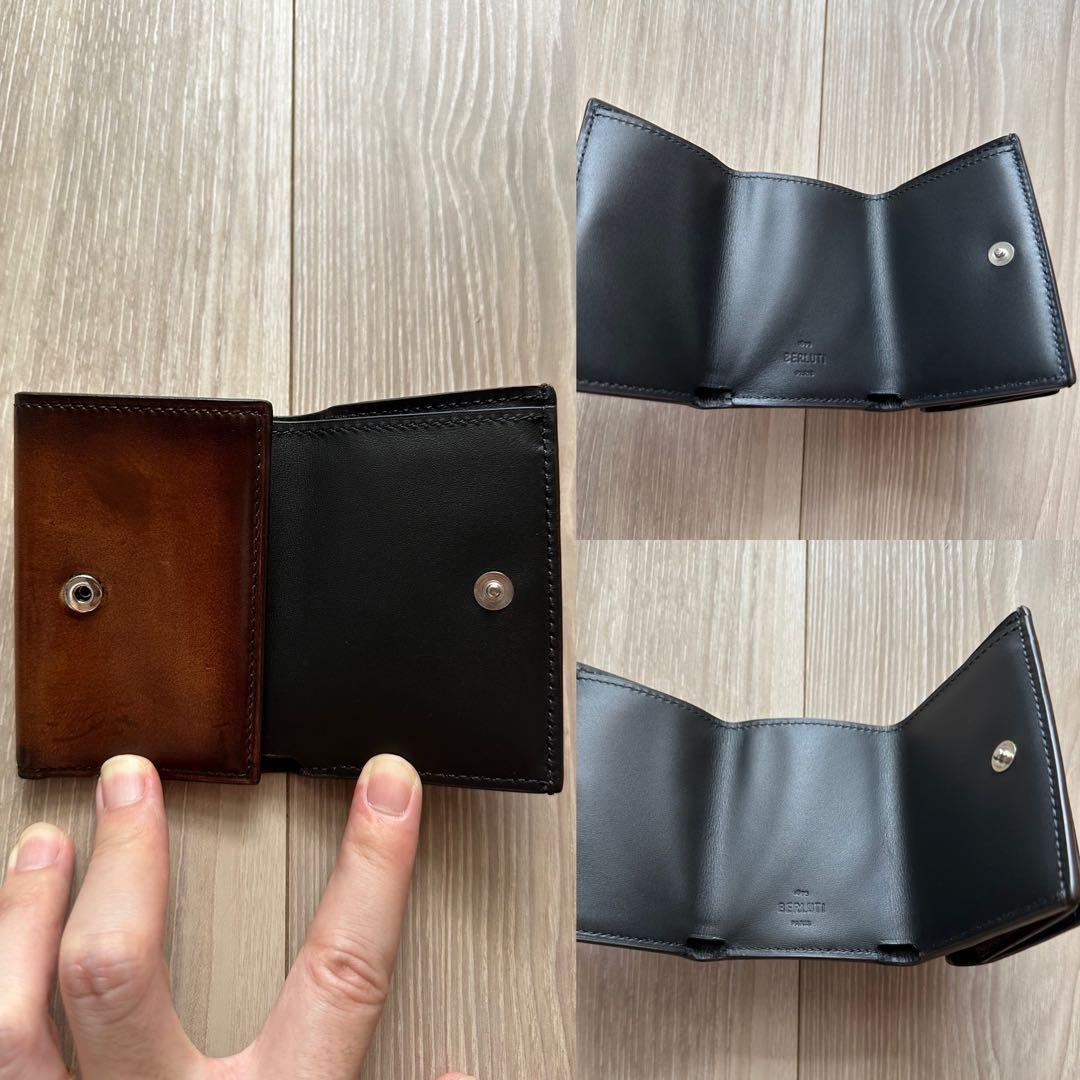 特注15万 ベルルッティ アカジュー レザー 財布 ゴールデンパティーヌ 限定品