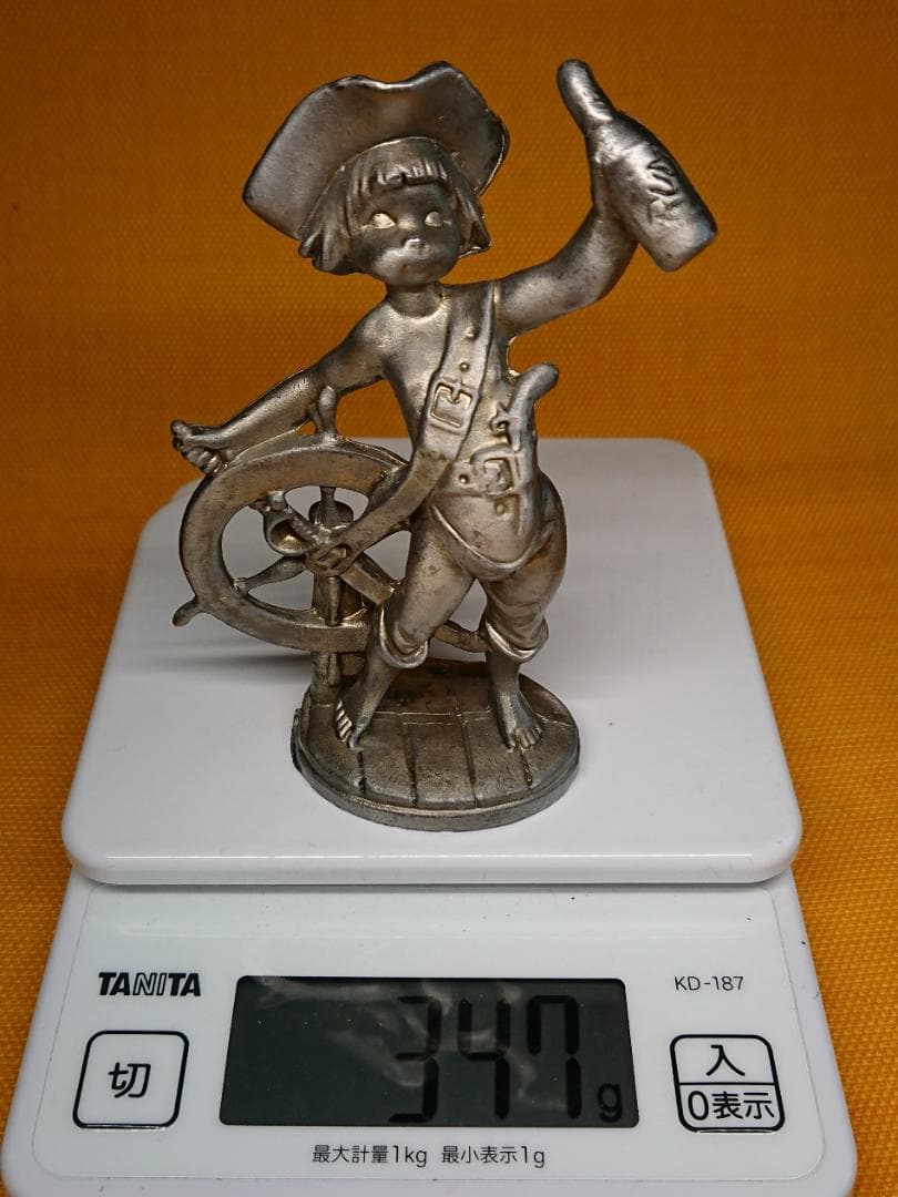 人形　金属　彫像　イタリア　置物　インテリア　工芸品　美術品　A2963