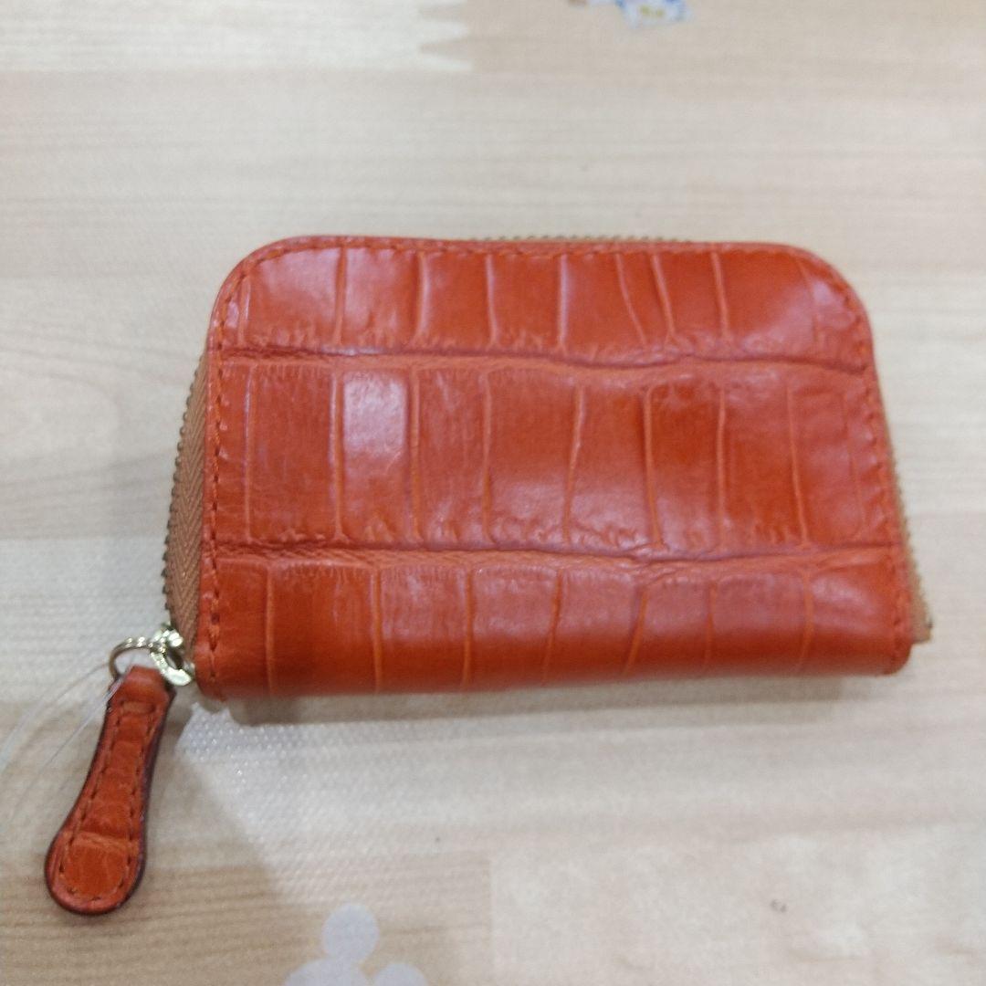 未使用・極美品 Felisi ケース 小銭入れ 財布 オレンジ系