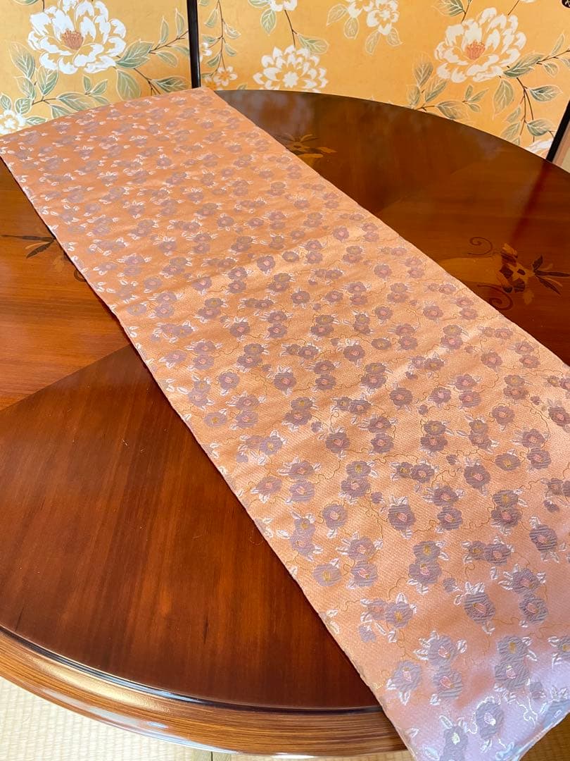 花柄 テーブルランナー ピンク系(和柄) 【babano工房】