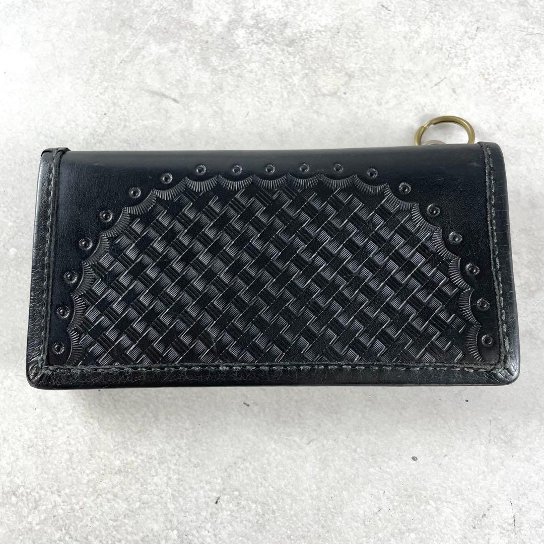 入手困難✨ キャリー CALEE 長財布 トラッカーウォレット レザー ブラック