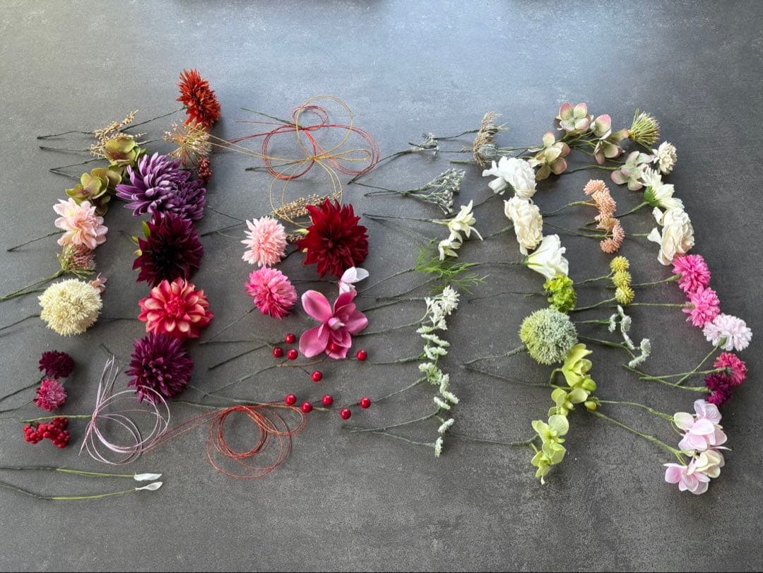 アートフラワー材料 約30本セット