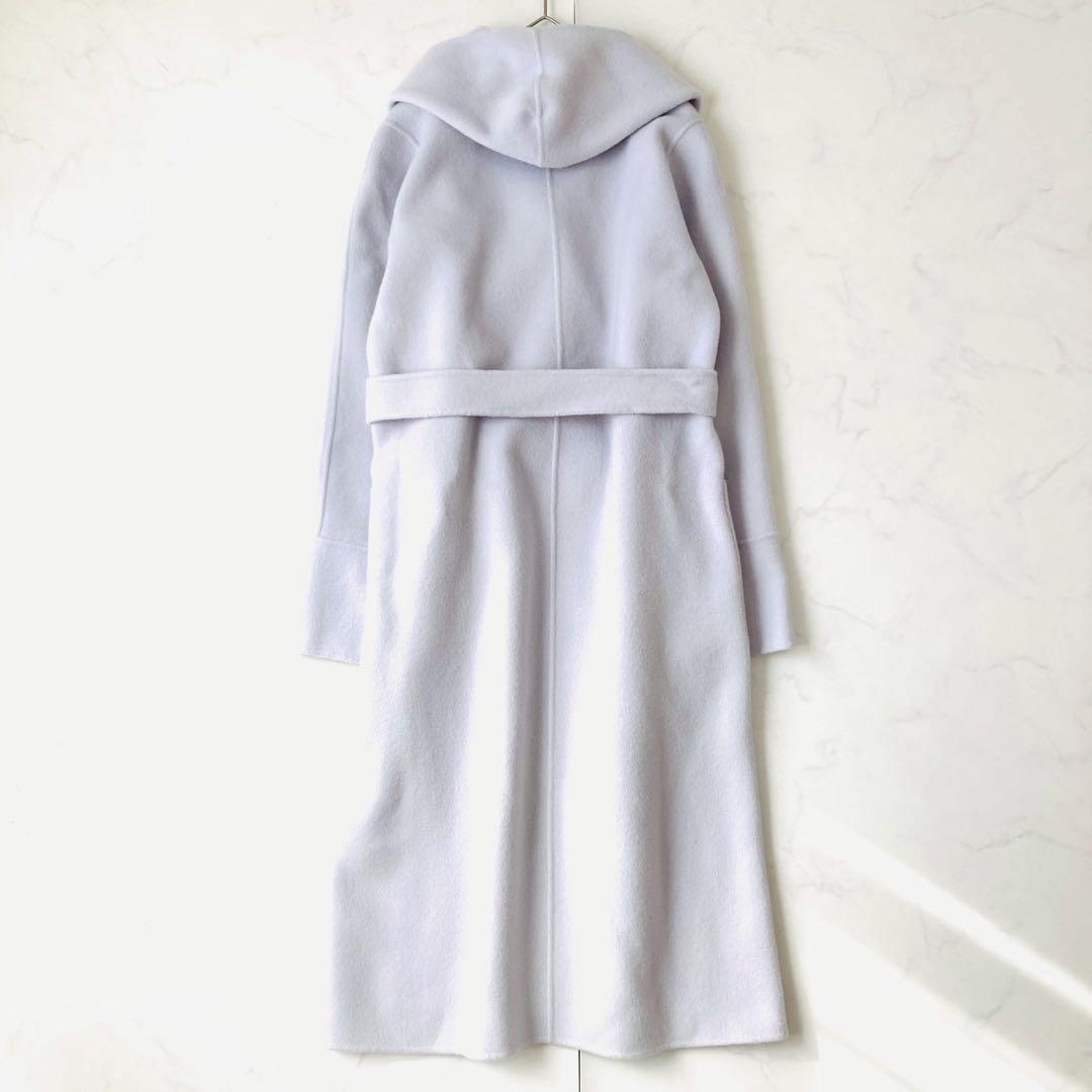 新品タグ付✨️アナイ　リバーコート　ベルテッド　フーデッド　ロング丈　38 M