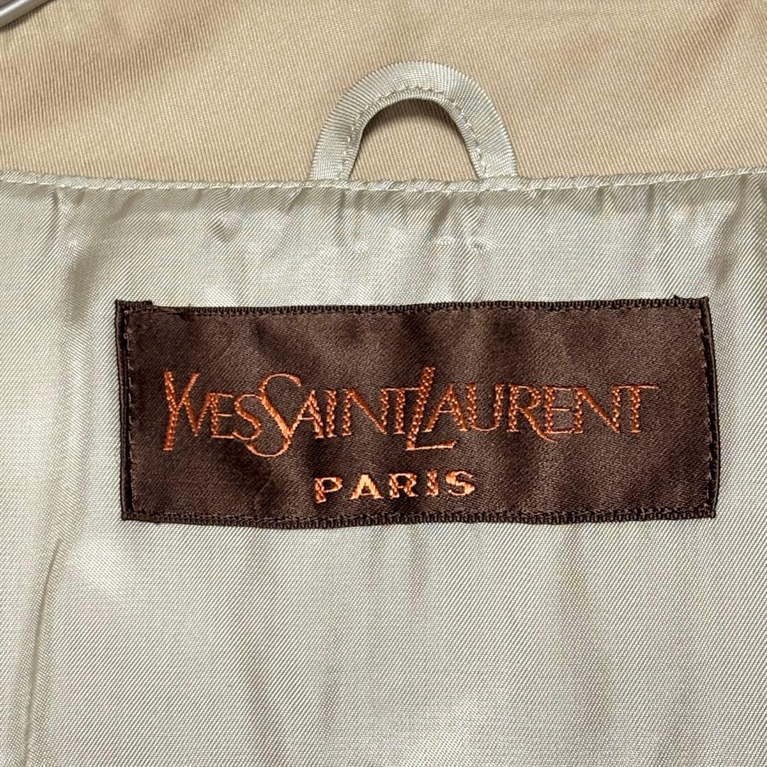 【美品】イヴサンローラン スプリング コート シャツドレス 上品 高級感 春