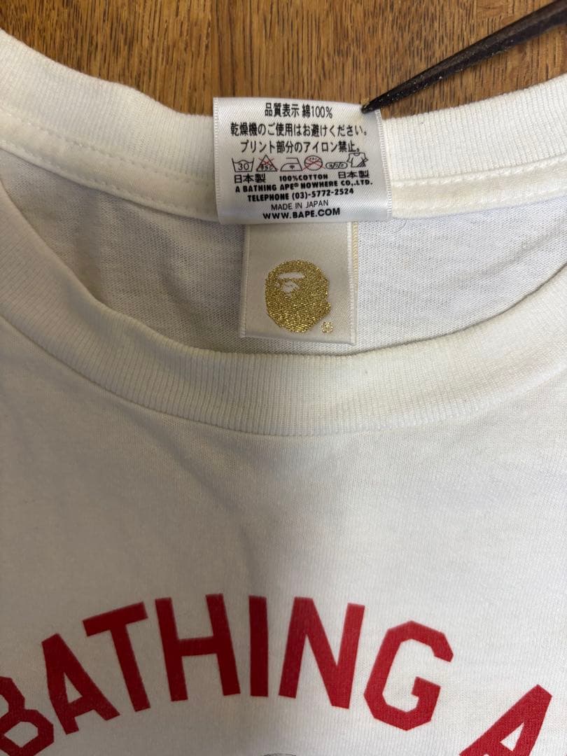 BAPE × undefeated 長袖カットソー ホワイト