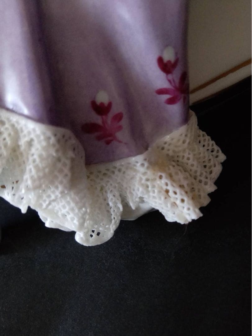 ドレスデン　レースドール　フォルクシュテット　陶器　人形　ドイツ　フィギュリン