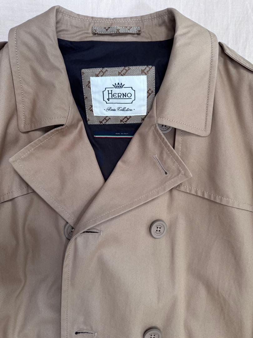 Herno ヘルノ　トレンチコート　キャメル　48サイズ