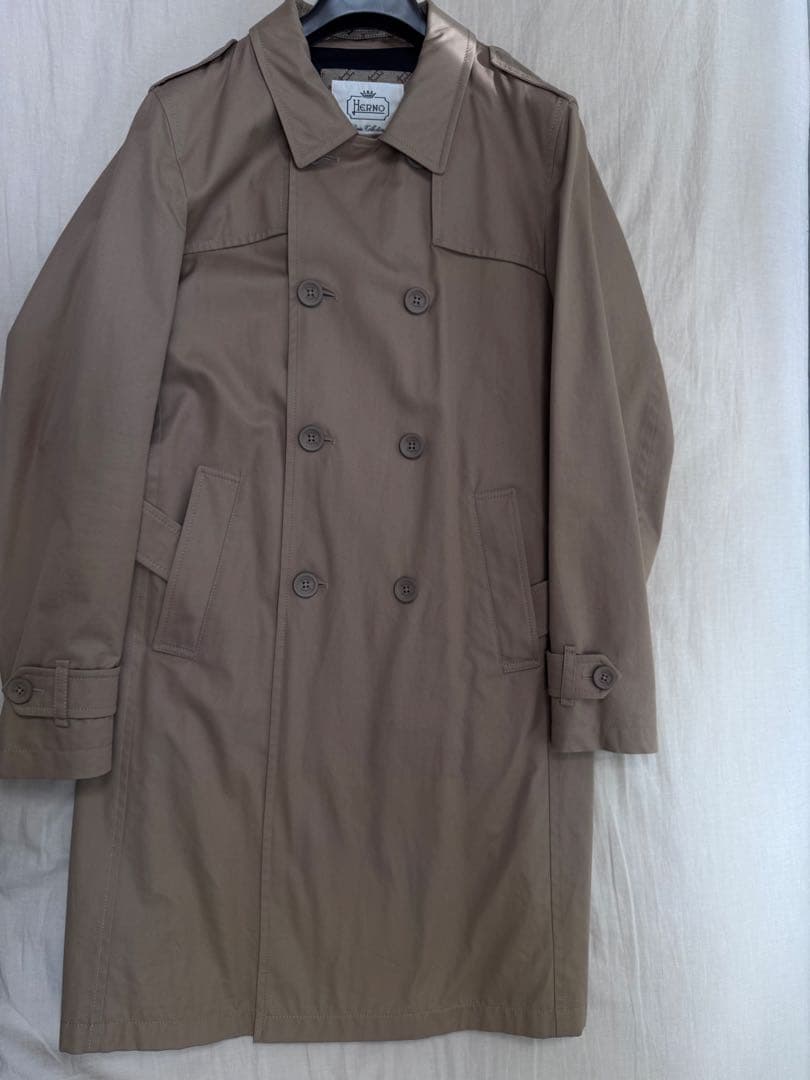 Herno ヘルノ　トレンチコート　キャメル　48サイズ