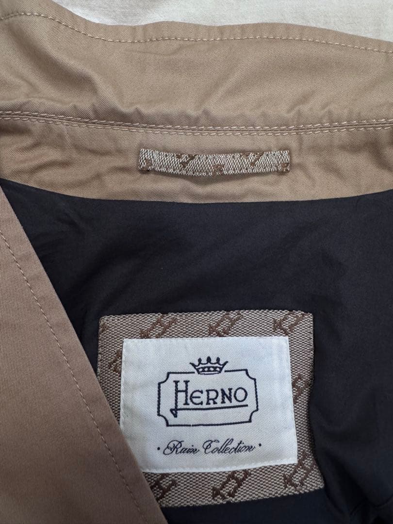 Herno ヘルノ　トレンチコート　キャメル　48サイズ