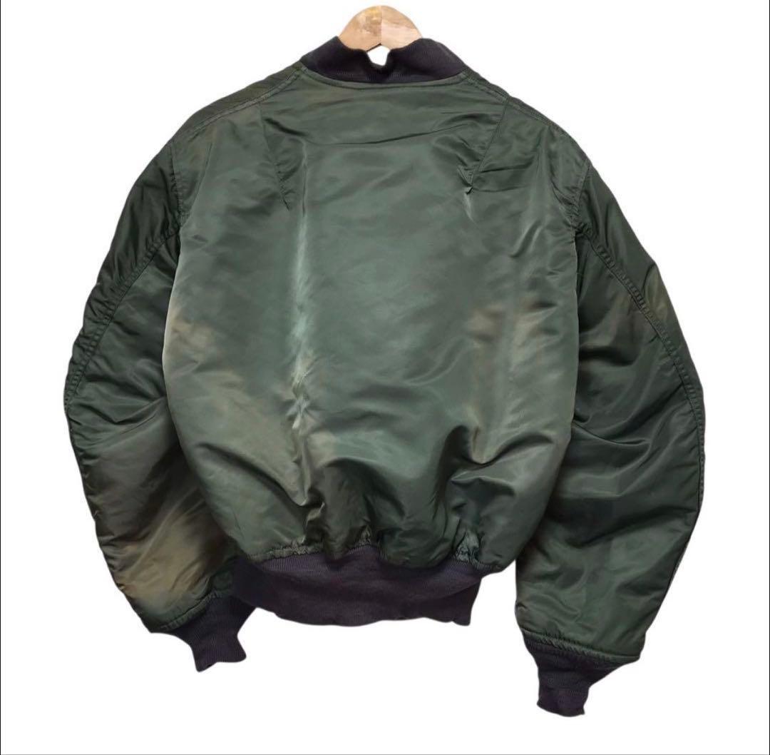 90s AVIREX MA-1 ミリタリーフライトジャケット　USA製 L