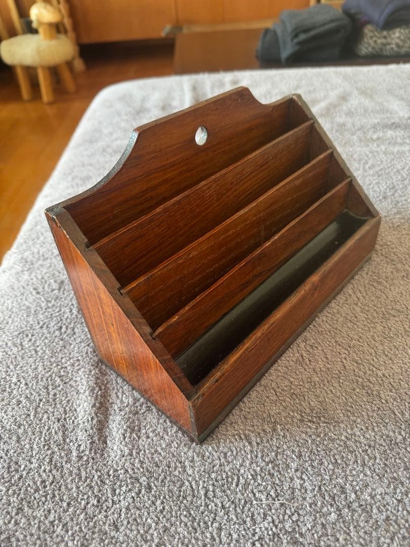 英国イギリス アンティーク ヴィンテージ レターラック木製 ❣️