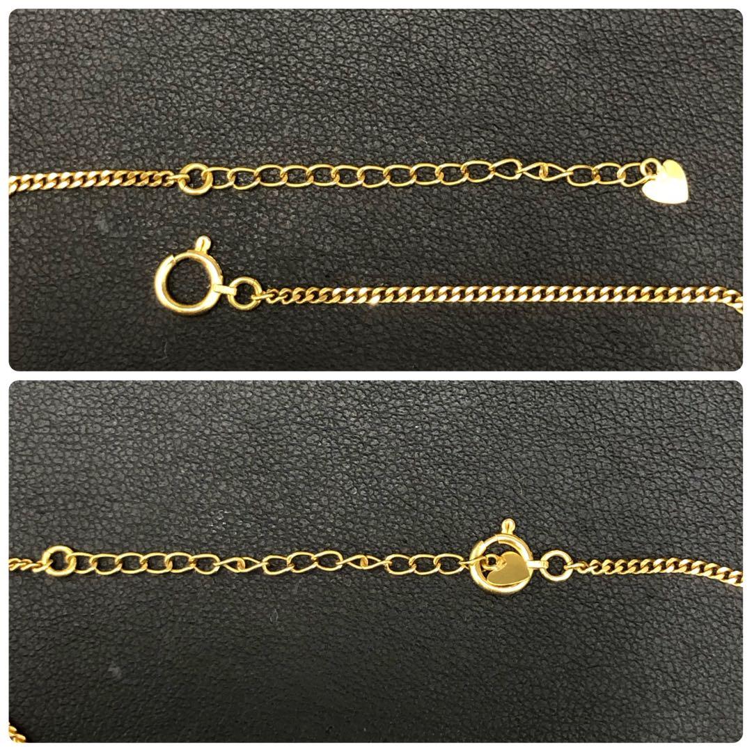 (B012118)K18 フィンガーブレスレット YG クロス 18金 チェーン