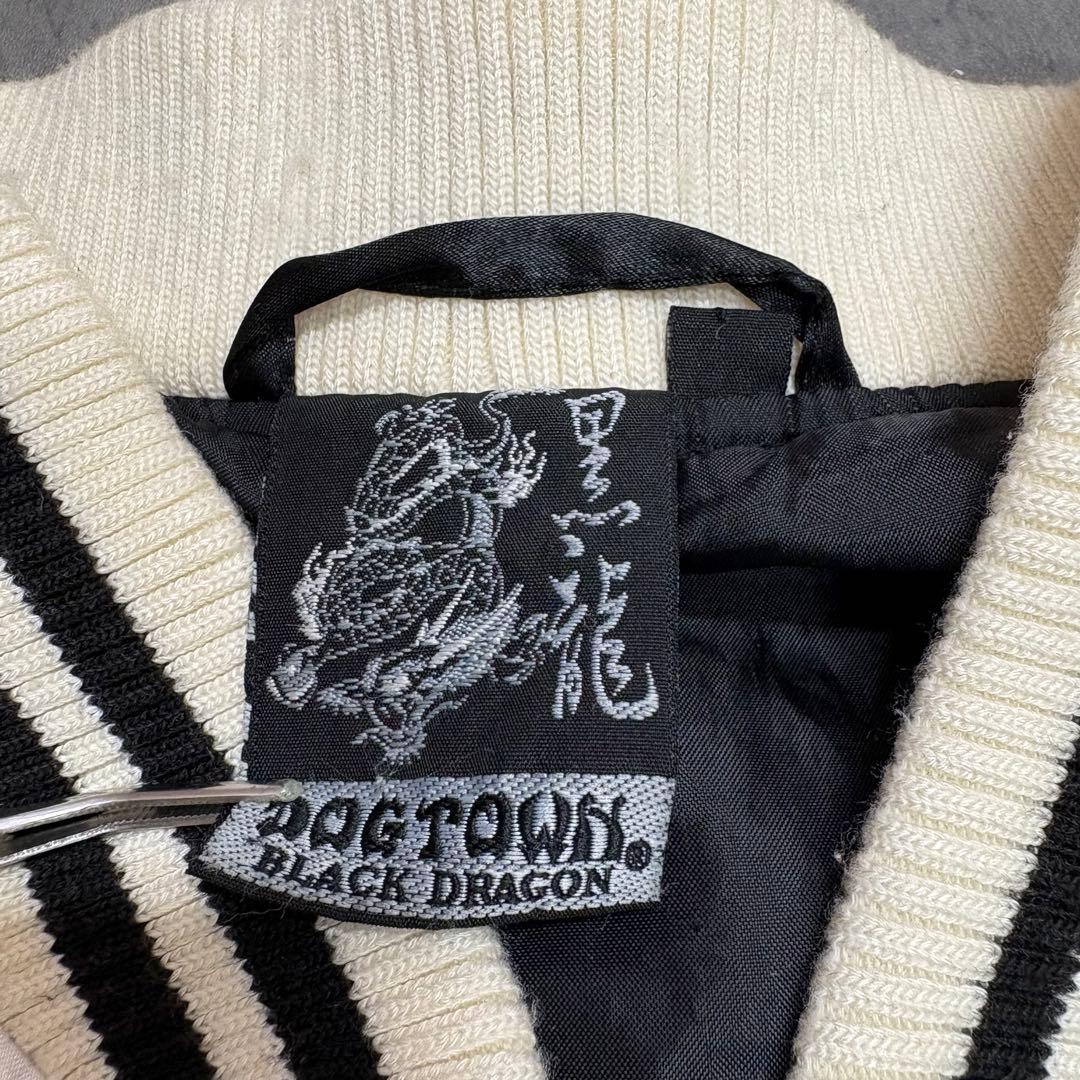 00s 初期 DOG TOWN 龍刺繍 サテン スカジャン ドッグタウン