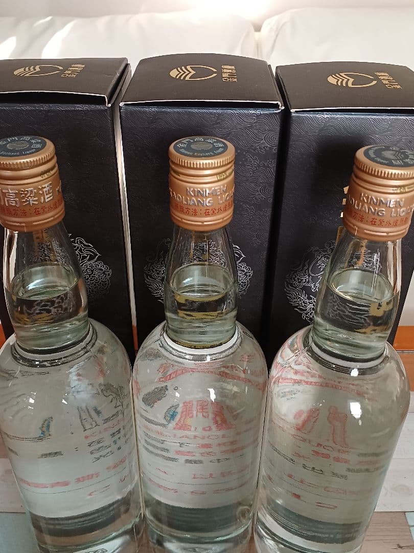 金門高粱酒 58% 2010年 3本 中国酒 白酒 五粮液 貴州茅台酒