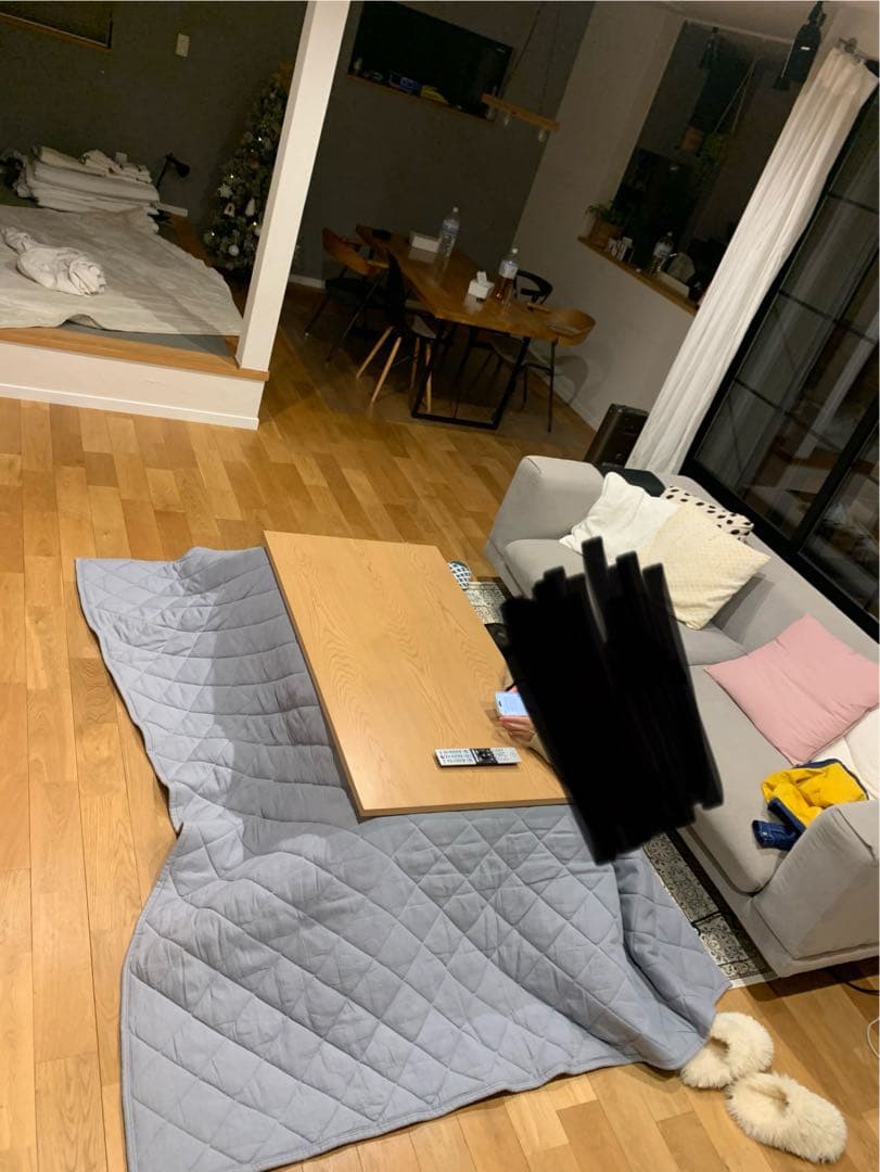 萩原株式会社　木製こたつテーブル幅1200ナチュラル