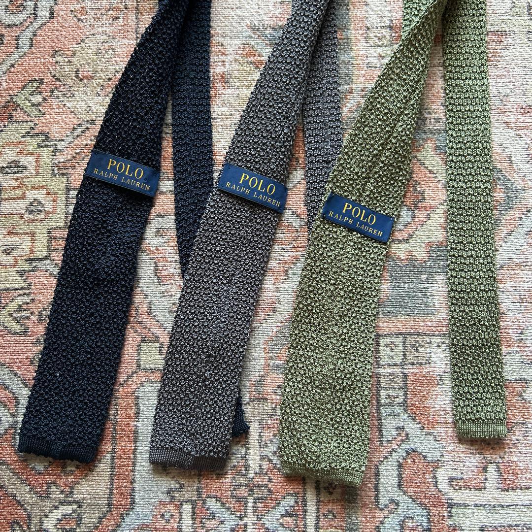 ポロ　ラルフローレン　ニットタイ　3点セット　バラ売り可