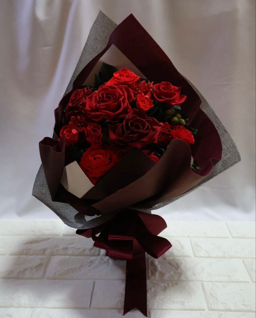 ベルフルール　プリザーブドフラワー　スタンド造花M