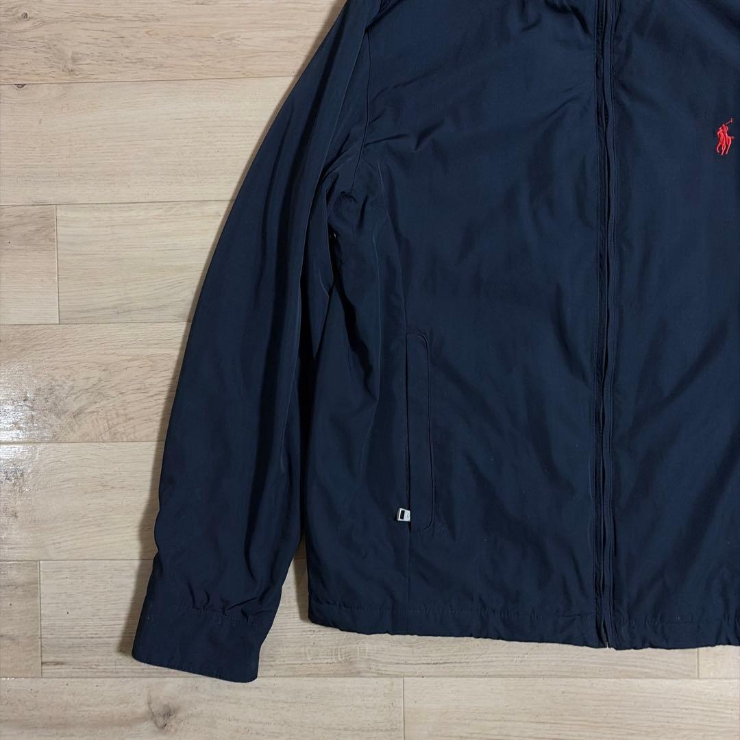 【美品】　ポロラルフローレン　中綿ブルゾン　ネイビー　M 2WAY