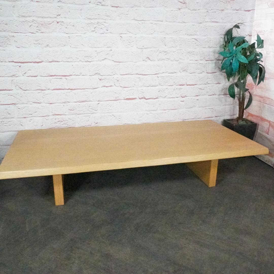 柏木工/KASHIWA センターテーブル 座卓 オーク、タモ無垢集成材