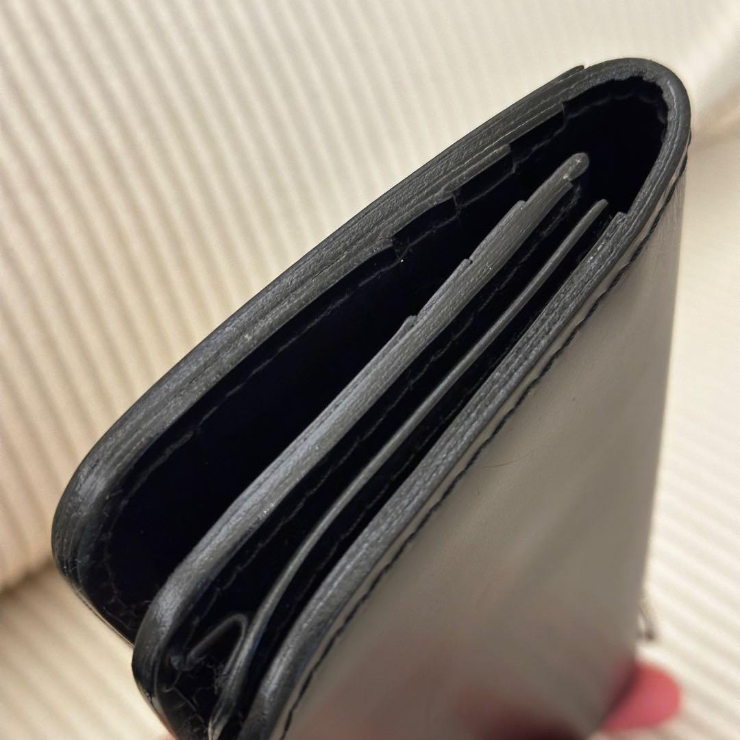 美品⭐︎バイカーズウォレット　本革　ブラック