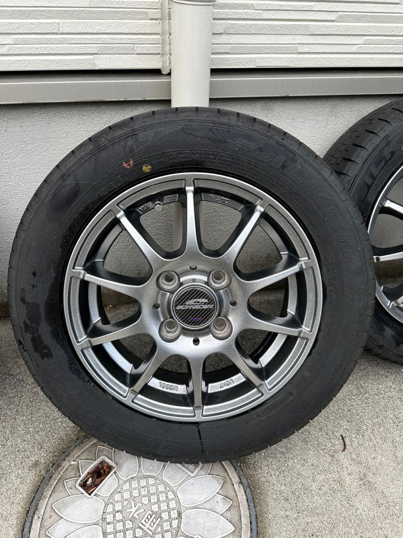 ✨schneider アルミ4本セットファルケン155/65R13付き✨