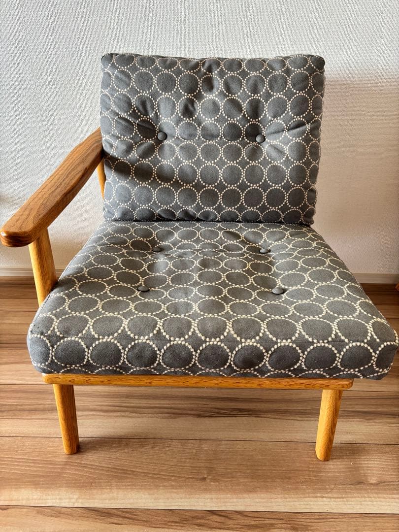 マルニ60 ミナ ペルホネン オーク フレームチェアキノママ②右側