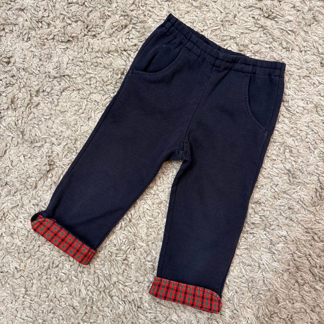 familiar 90cm 長袖ワンピースとパンツのセット