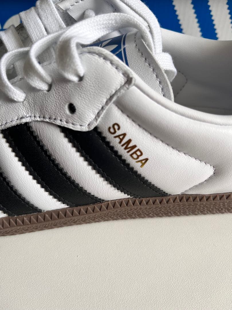 美品✨adidas samba サンバ ホワイト/ブラック 展示品