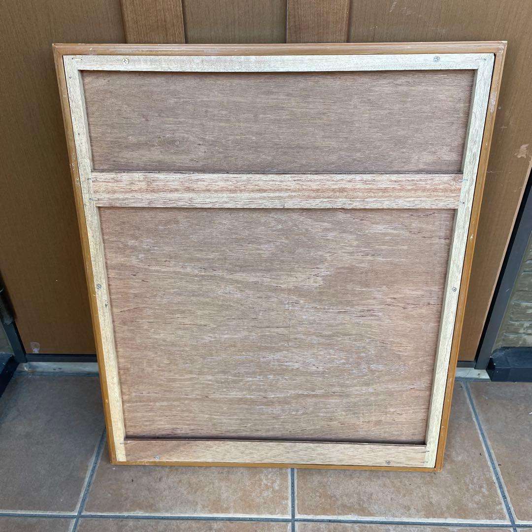 デンマーク製　1960's　ヴィンテージ　北欧　モダン　チーク　無垢 ミラー　B