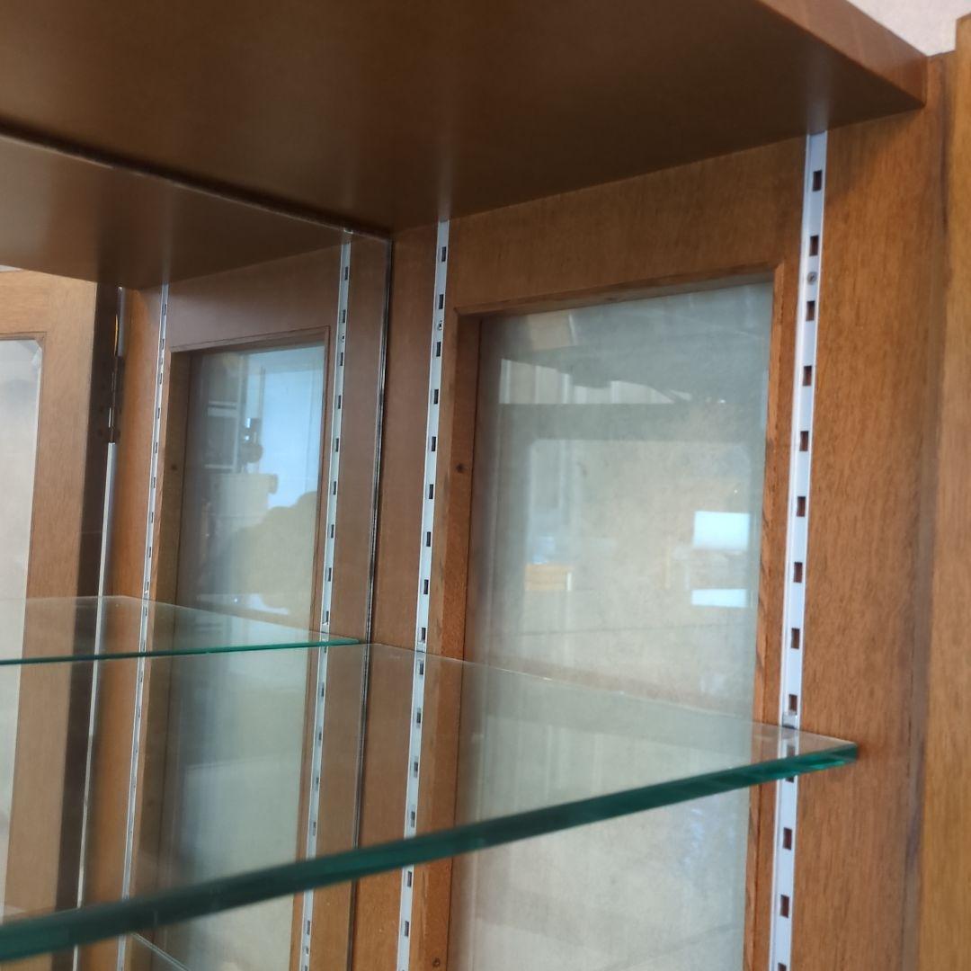 飾り棚 ガラス　ショーケース　ガラスケース　木製キャビネット　キャビネット　飾棚