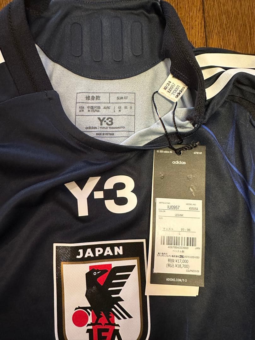 ふ*燦様 【新品タグ付】サッカー 日本代表 ホーム　ユニフォーム Y-3 オーセ