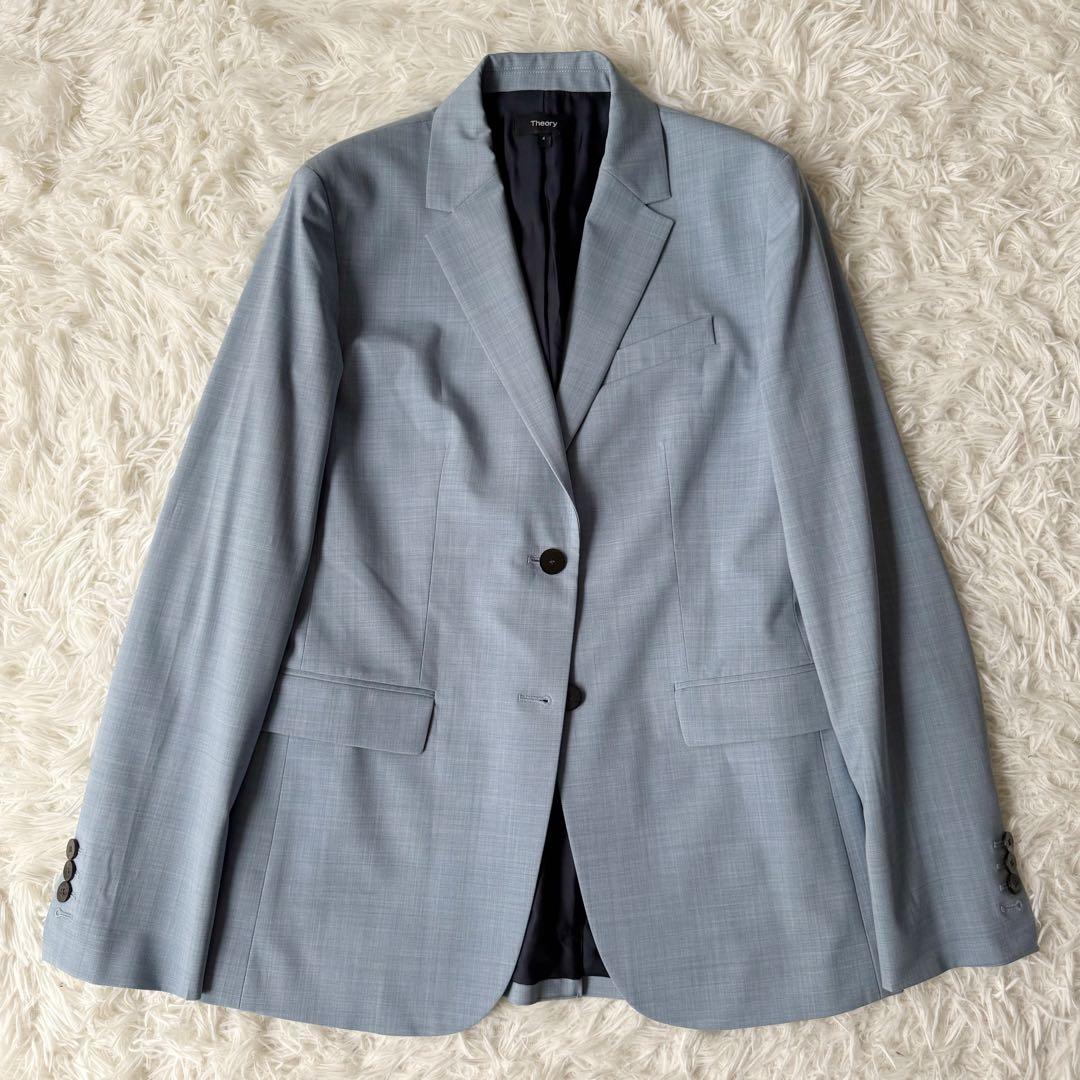 Theory セオリー セットアップスーツ 水色 ライトブルー 4/2サイズ