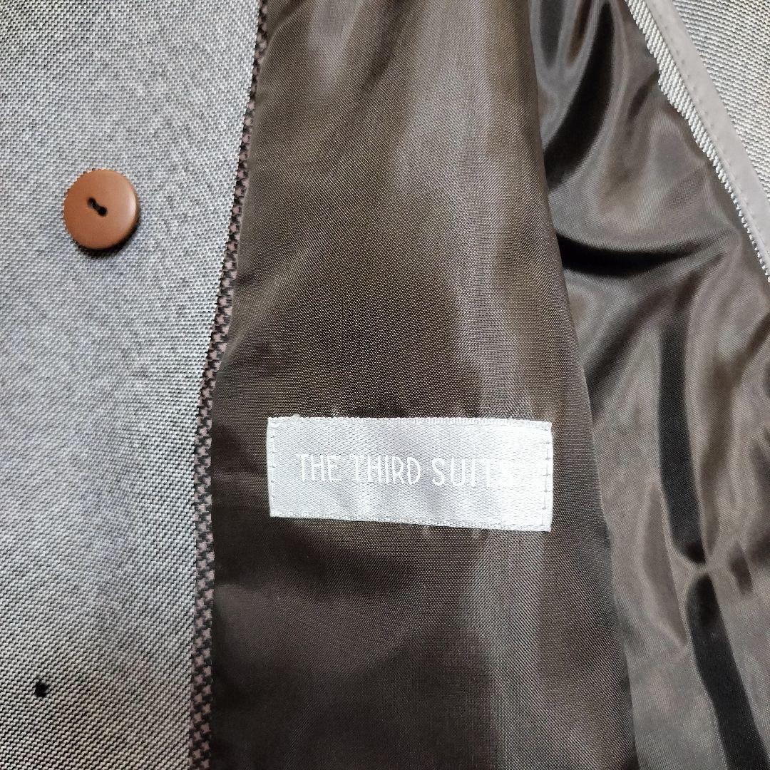 【美品】オリヒカライム ダブルジャケット ストレッチスーツ グレー