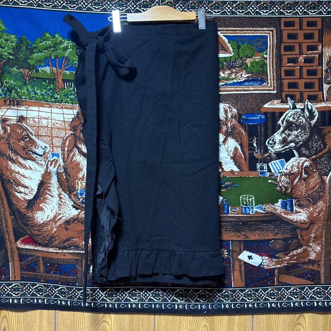 コムデギャルソン　tricot ブラック 巻きスカート