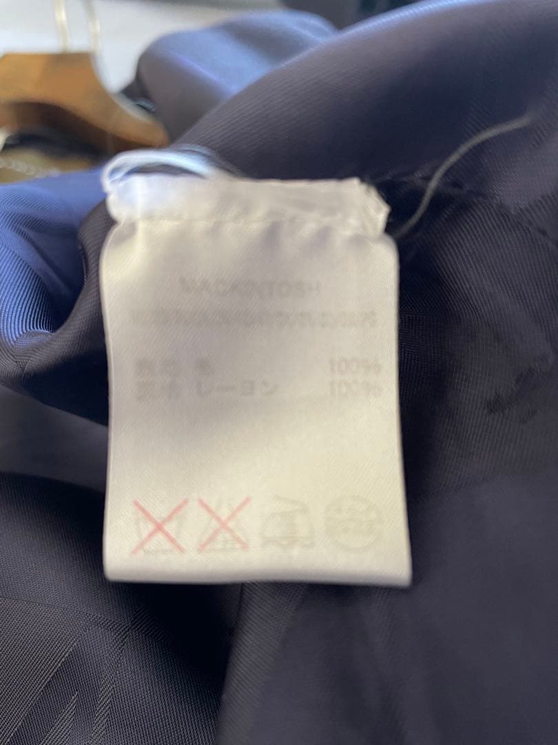 【美品】マッキントッシュ　フェトラー　ネイビー　４０　トレンチコート