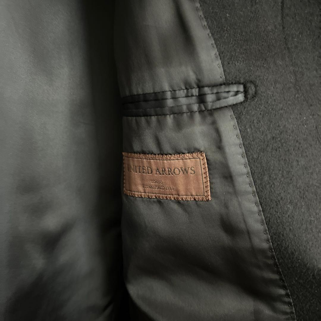 United Arrows メルトン ネイビー ステンカラーコート