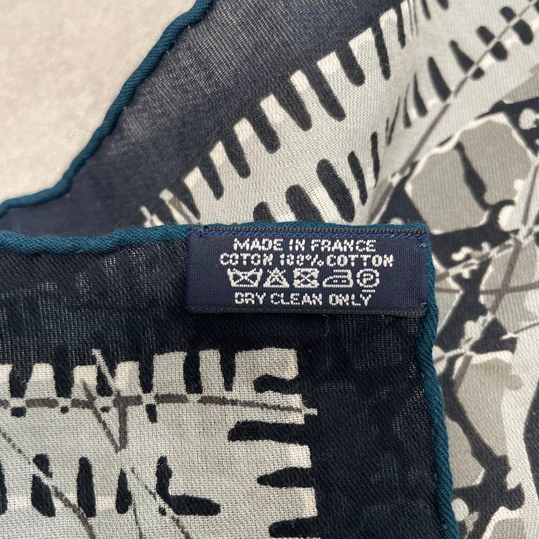 HERMES エルメス　コットン　Le Boubou スカーフ　ハンカチ