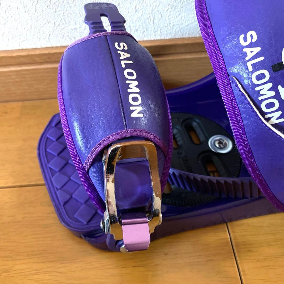 お値下げ‼️ SALOMON SP1 スノーボード ビンディング 紫 S/Mサイズ