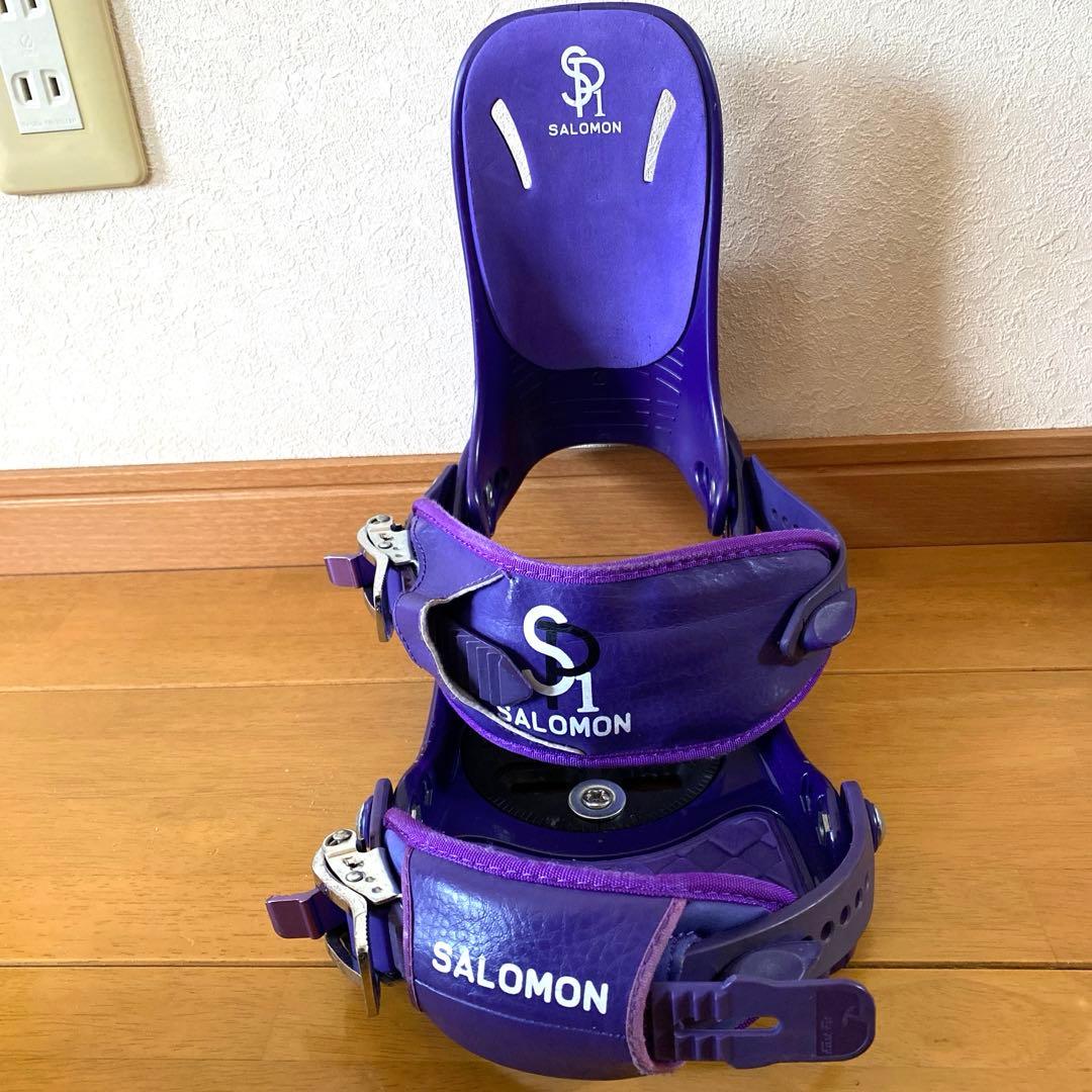 お値下げ‼️ SALOMON SP1 スノーボード ビンディング 紫 S/Mサイズ