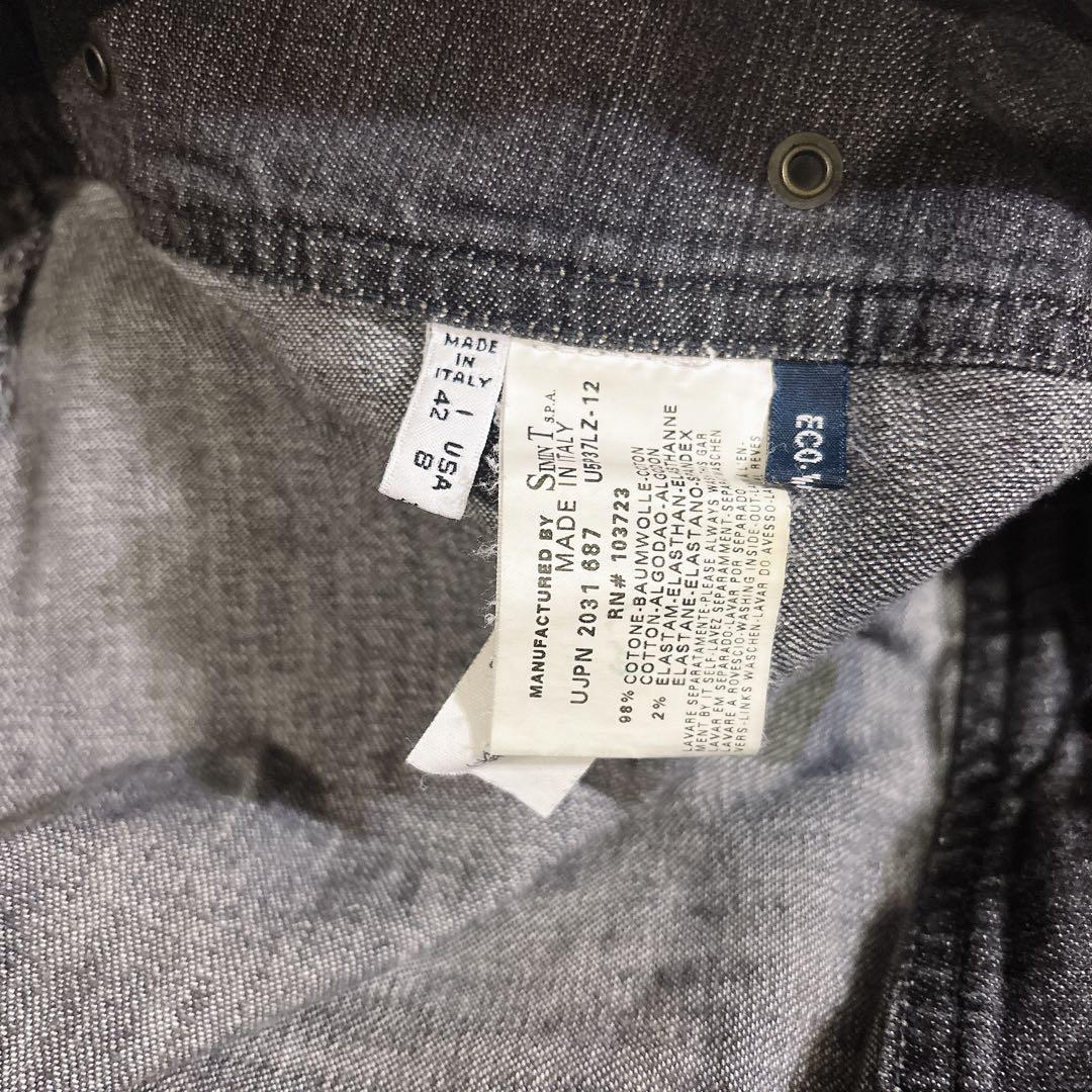 パンツ 00s Y2K ARMANI flare black denim pants