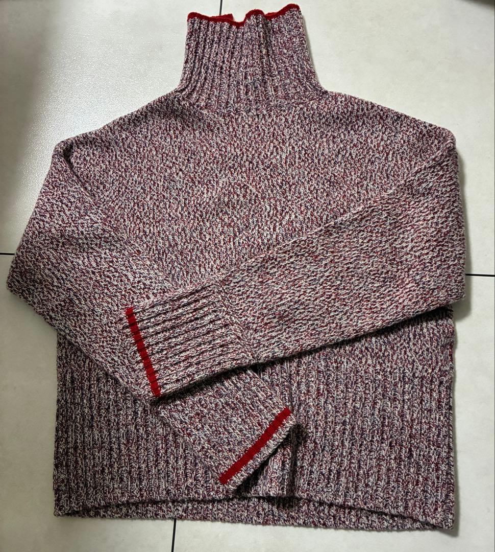 MACPHEE ファインラムズウール　タートルネックプルオーバー