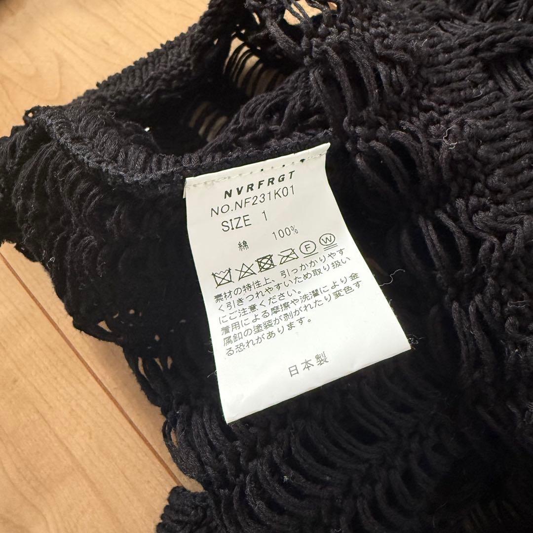 NVRFRGT ネヴァーフォーゲット 23ss メッシュ カーディガン