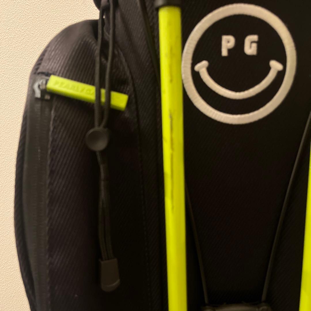 PEARLY GATES キャディバッグ スタンド付き ネイビー/グリーン