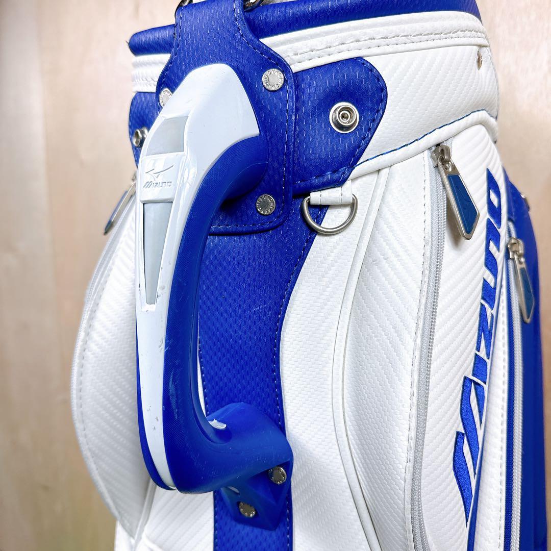 ★美品 MIZUNO キャディバッグ 9.5型 アスリートツアーレプリカ 美津濃